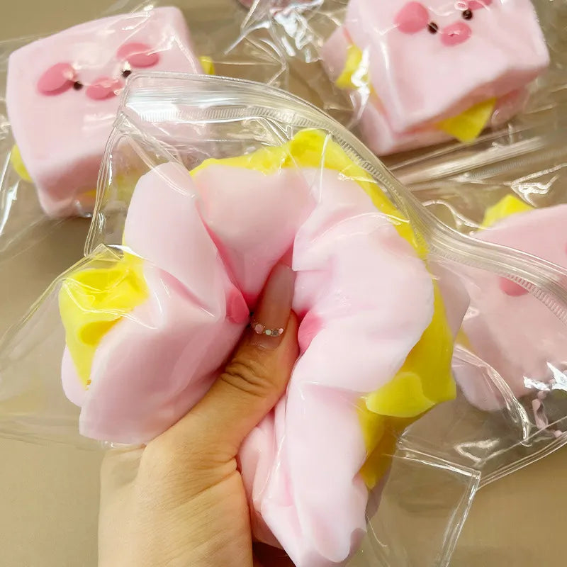 Piggy Cream Toast Squishy