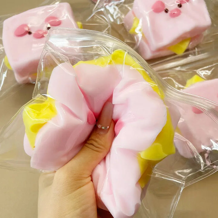 Piggy Cream Toast Squishy